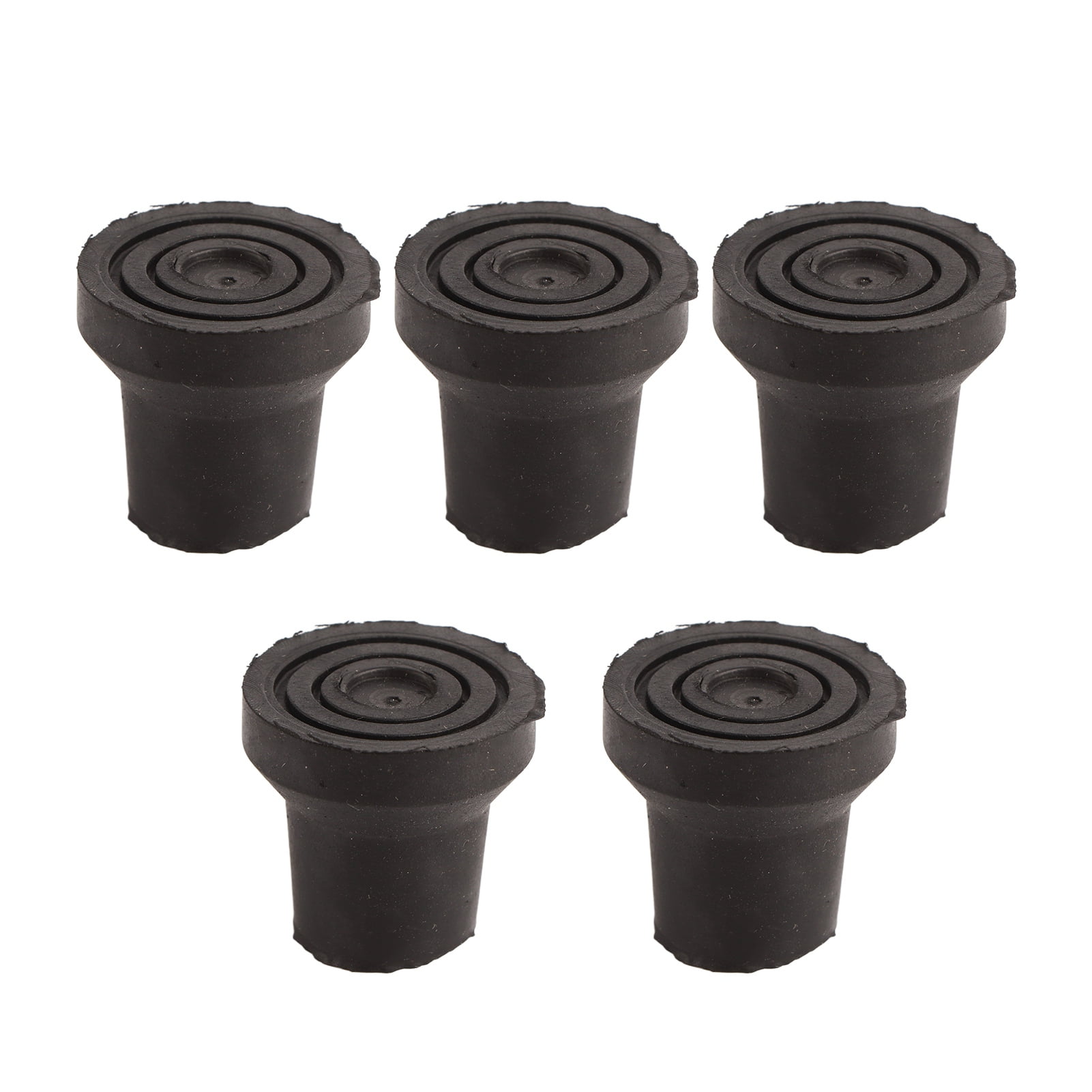 4 Embouts Caoutchouc Pour Canne, Coussinets De Pied, 2,7x3cm, Noir