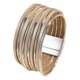 thumbnail image 5 of Pulsera para mujer, a la moda, con cierre magnético, duradera, tipo brazalete, fácil de usar. Caqui, 5 of 9