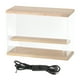 thumbnail image 1 of Estuche de exhibición transparente Uxcell, estuche de exhibición de acrílico de 2 capas, cajas de exhibición transparentes para coleccionables (luz LED cuadrada, 13x5x9" base de madera), 1 of 6