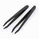 thumbnail image 1 of Herramienta de precisión para manualidades, pinzas antiestáticas de plástico negro con punta de 2.6 mm, 2 piezas, 1 of 1