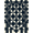Black White, Pattern 1, variant on ODIKA 8'x10' Washable Area Rug Checkered Symmetrical Layout Minimalist Entry Music Geometric for Dining Room, Large Office, Lounge, Non-Slip Chair-Friendly Mat