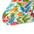 thumbnail image 2 of Jordan Manufacturing 3-Piece Carena Multi White Floral Tufted Outdoor Cushion Set with 1 Wicker Bench Cushion and 2 Wicker Seat Cushions, 2 of 9
