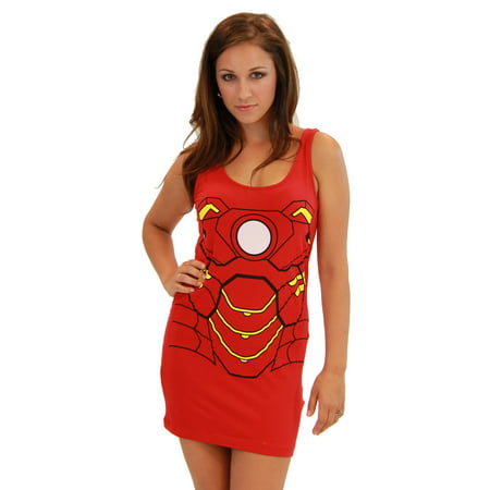 Women's Iron Man Cotton/Spandex Tank Dress