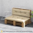 thumbnail image 3 of Outsunny 2 PC Pallet Cushion Set, 3.9" Pallet Sofa Cushions, Beige, 3 of 10