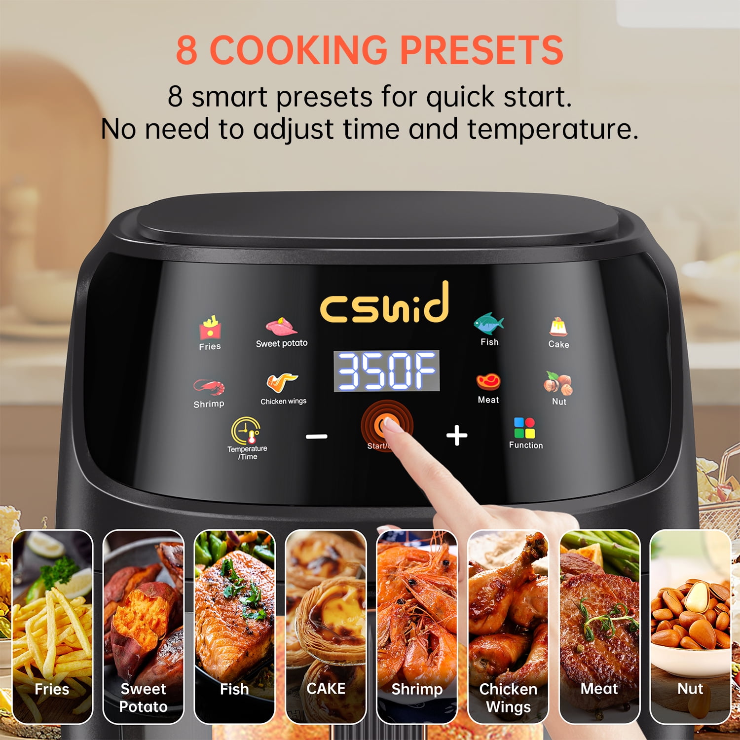 Buy Wholesale China Eap Innovative Visible Window Dual Baskets Air Fryer  With Digital Preset Program And Timer & Dual Baskets Air Fryer at USD 20
