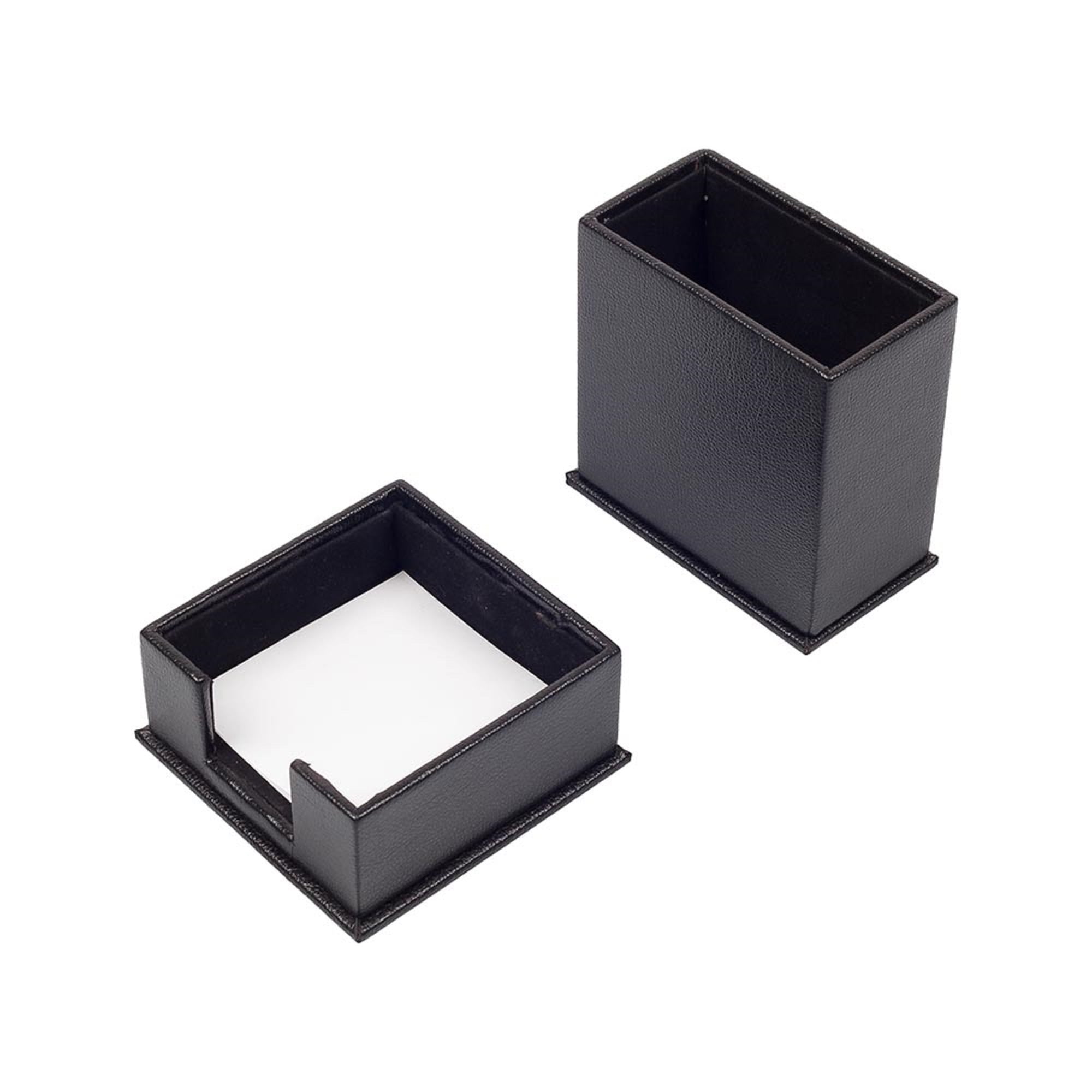 Leather Desk Set - Desk Pad - Note Paper Holder -Pen Holder - Leather coaster - Calendar holder - 5 Accessories-Desk Organizer - Office Desk Accessories - Desktop Storage - 5 PCS