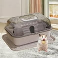 thumbnail image 6 of Bothyi Hamster House Play and Rest Hamster Travel Carrier for Hamster Small Animals Grey, 6 of 8