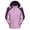 Purple, variant on Womens Coats Outerwear Winter Women's Winter Detachable Cap and Windproof Thickened Fleece Outdoor Sports Warm Jacket