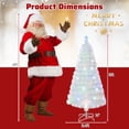 thumbnail image 3 of Gymax 5 FT Pre-lit Optical Fiber Christmas Tree White Xmas Tree w/ 24 Colorful LED Lights, 3 of 10