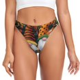 thumbnail image 1 of Fotbe Welcom Fall Tanga Sin Costuras para Mujer con Estampado – Panties Invisibles, Transpirables y Cómodos para Uso Diario-4X-Large, 1 of 6