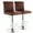 Cherry, variant on Elama 2 Piece Adjustable Tufted Faux Leather Bar Stool in Glossy Cherry with Chrome Base