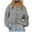 Gray, variant on WREESH Fashion Cardigan Women Solid Color Botton Fall and Winter Long Sleeve Cardigan Coat Top Gray