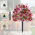 thumbnail image 2 of Violet Ball Shrubs Outdoor Courtyard Decorative Trees Plastic Fake Plant For Garden Patio Home, 2 of 7