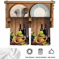 thumbnail image 5 of Red Wines Kitchen Towels Set of 4, Champagne Grapes Galsses Country Wooden Plank Absorbent Dish Towels for Kitchen, Microfiber Hand Towel, Quick Drying Tea Towel for Cleaning Decorative Dishcloths, 5 of 7