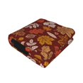 thumbnail image 2 of KLL Autumn Warm Tone Maple Leaf Print Fleece Throw Blanket, Horizontal Fleece Bedding Cute Soft Blankets Comfy Fleece Flannel Plush Home Decor for Couch & Bed -50"x40", 2 of 9