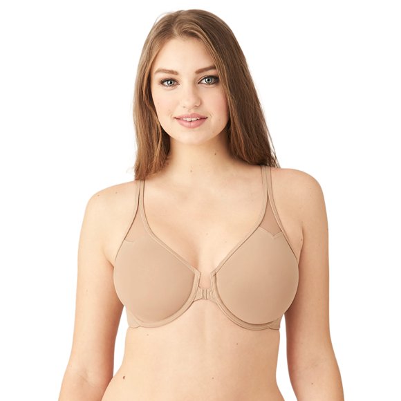 Wacoal Women's Front Close T-Back Bra, Toast, 38D