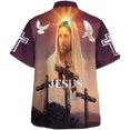 thumbnail image 2 of Camisa hawaiana personalizada de Jesucristo en estilo medieval en 3D para hombre y mujer, camisas hawaianas de playa para hombre y mujer, camisetas florales geniales de verano, 2 of 5