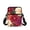 Dahlia Pattern, variant on POLERO Crossbody Bag for Work and Travel, Zippered 2-Layer over Shoulder Bags for Women Crossbody Purse