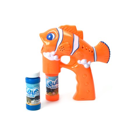 WonderPlay Wonder Bubble Kids Color Fish Bubble Gun With Lights
