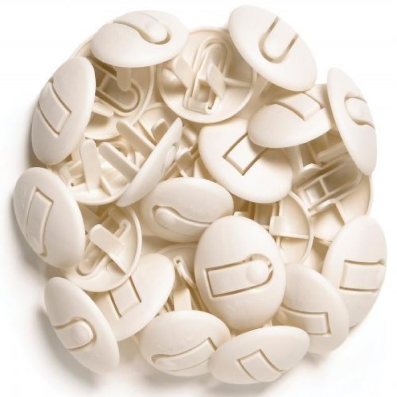 Safety 1st HS143 Secure Press Plug Protectors - 24-Pack