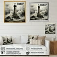 thumbnail image 4 of Designart "Moody Scenery Of The Lighthouse II" Lighthouses Wall Art Living Room, 4 of 7