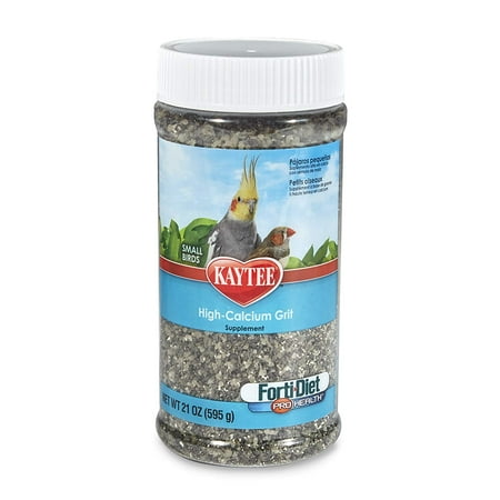 - Forti-Diet Pro Health Hi-Calcium Grit for Small Birds, 21-oz jar, Great for Cockatiels, Parakeets, Canaries & Finches By Kaytee