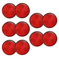 thumbnail image 1 of 10 Pcs Réflecteur Rond Rouge Universel pour Moto ATV 5.6 x 0.8cm, 10x 2 Pouces Réflecteurs, Rouge, 1 of 4