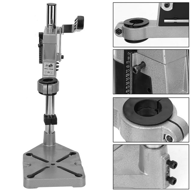 Support de Perceuse Réglable, Pince de Banc Universelle Outil de Support de Perceuse Outil de Réparation de Établi pour Perceuse, Table de Perceuse Portable Idéale pour l'Atelier Ou l'Utilisation à Domicile