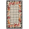 thumbnail image 3 of Safavieh Chelsea Anabella Bordered Area Rug, Ivory/Black, 2'9" x 4'9", 3 of 13