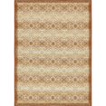 thumbnail image 1 of Unique Loom Outdoor Trellis Vintage Design Rug 8' x 11' 4 Rectangle Beige/Brown, 1 of 1