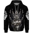 thumbnail image 2 of Sudadera con capucha para hombre de Knight, cómoda y duradera, con estampado digital 3D de la cruz del Papa, con capucha católica fresca, sitio web oficial, 2 of 5