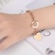 thumbnail image 2 of Pulseras Mujer, Pulseras de Corazon, Ajustable, Titanio Oro Acero Oro Rosa con CorazóN Colgante Love Bible Bracelet Woman, CorazóN Moda Accesorio para Navidad, Día de San Valentín, 2 of 4