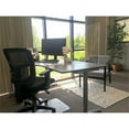 thumbnail image 4 of Ghent's Plastic 24" x 42" Freestanding Clear Desktop Divider in Clear, 4 of 4