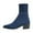 Navy, variant on Stretch Ankle Boots for Women Pointed Toe Stacked Heel Knit Sock Booties Casual Dressu Fall Chelsea Boots