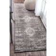 thumbnail image 1 of nuLOOM Tapis de Médaillon Surteint Tanja 26" X 8, Gris, 1 of 4