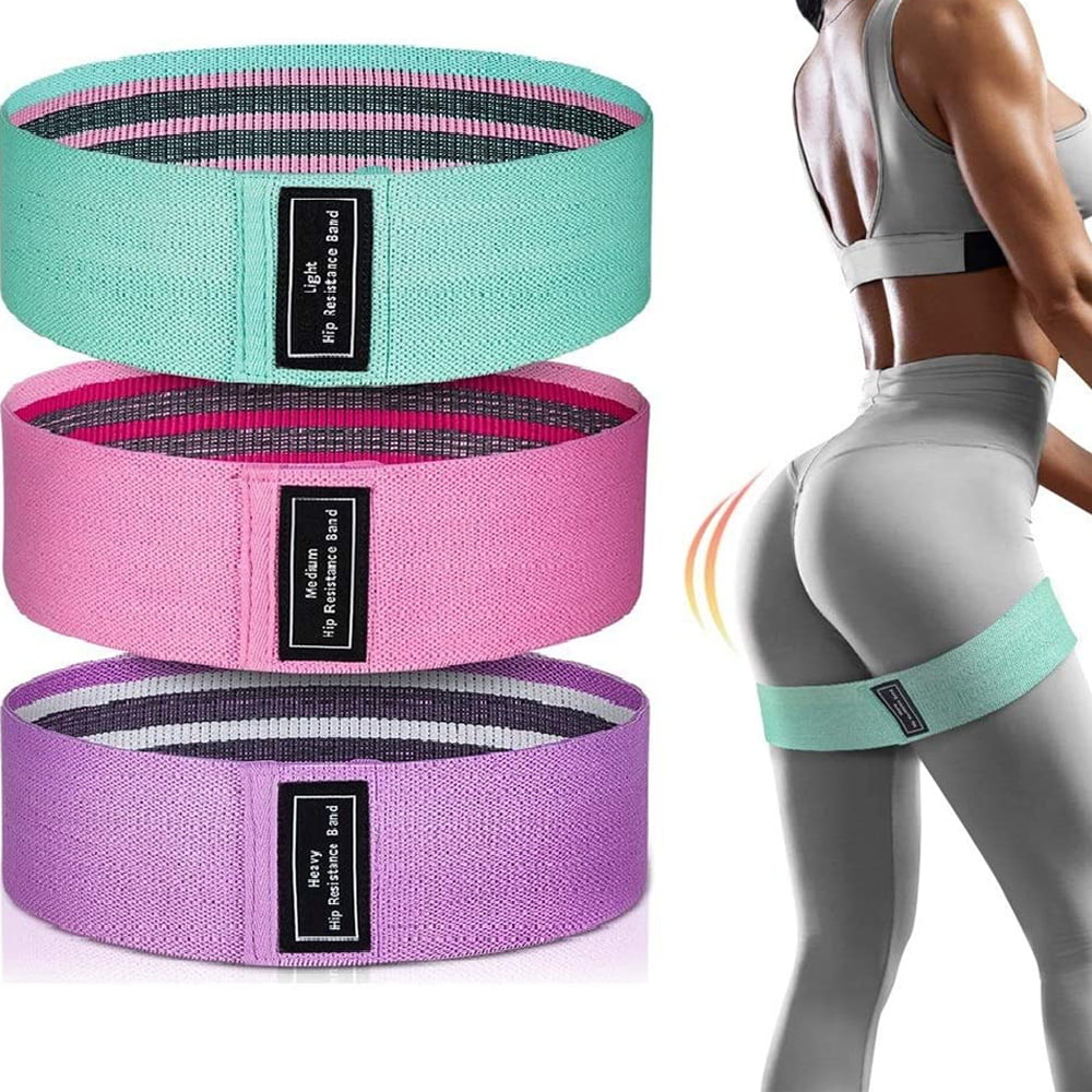 Videos INMAKER Resistance Workout Bands with Instruction eBook Exercise Bands for Legs and Butt Manual and Carry Bags Set of 5 