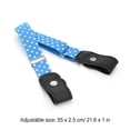 thumbnail image 4 of Sonducket Cinturón sin hebilla Suministros de armario para niños Niñas a cuadros morados y negros Cinturones puntos azules Sonducket AP008680-25, 4 of 5