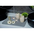thumbnail image 5 of Stone Dish Drying Mat For Kitchen Counter, Super Absorbant Fast Drying Diatomaceous Earth Dish Drying mat, non slip, heat resistant, Gray, 15.3"" x 11.8''., sdm001, 5 of 5