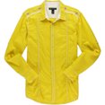 thumbnail image 1 of Camisa con Botones a presión en la parte delantera I-N-C para Hombre Amarillo Grande, 1 of 1