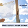 thumbnail image 4 of Privacy Window Film Frosted Glass White Static Cling Heat Non Adhesive for Living Room,23.6x39.4 Inch, 4 of 7