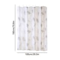 thumbnail image 3 of PEVA Shower Curtain Waterproof 180x100, No Drill Bathroom Divider, Quick Dry Plastic Curtain With 6 Hooks For Bathtub And RV Use, 3 of 6