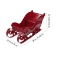 thumbnail image 3 of AURARMLET 1Set Christmas Sleigh Red Plastic Sleigh Shape For Indoor And Outdoor Decor, 3 of 8