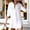 White, variant on Danhjin White Women Swimsuit Cover Up Shirt Beach Bathing Suits for Swimwear Bikini Dress V Neck Long Sleeve Casual Fashion Summer Beachwear Coverups