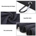 thumbnail image 2 of Greeniant Toalla de golf Microfibra Colgante Plegable Interior Exterior Natación Deporte Limpieza Toallas de mano con mosquetón Clip Blanco Type5 NO5, 2 of 6