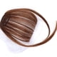 thumbnail image 4 of Extensiones de cabello con flequillo para mujer, con pinza para el cabello, de fibra de alta temperatura, con patillas, postizos, color marrón claro, 4 of 12