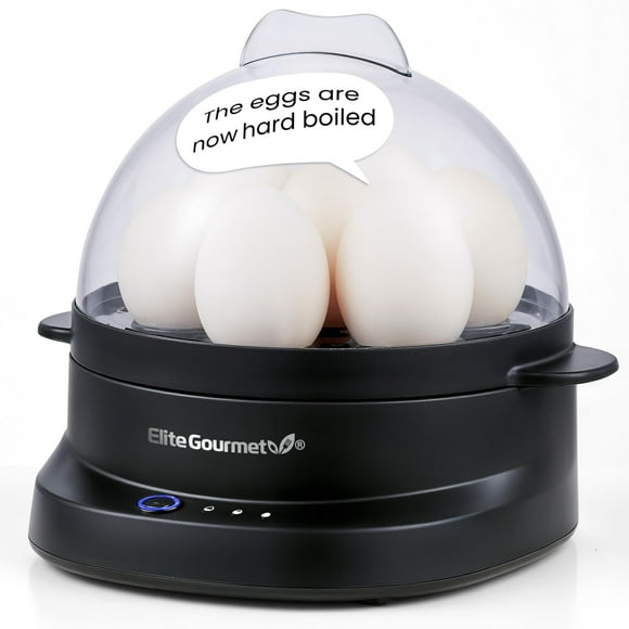 Alertas de voz Elite Gourmet EGC587 para cocinar huevos para encimera con 7 huevos