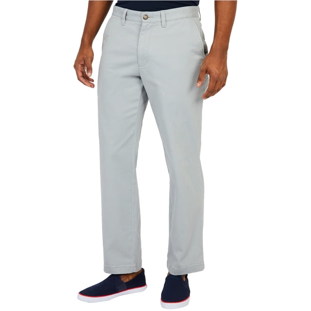 Nautica Pantalones casuales de ajuste clásico para hombre, gris, 34W x 34L Nautica Pantalones