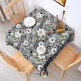 thumbnail image 2 of Pioneer Flower Floral Print Pattern Square Tablecloth, Waterproof Wipeable Spillproof Washable Table Cover for Home Kitchen Party Decor, 42"x42", 2 of 6