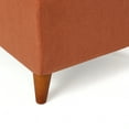thumbnail image 2 of Noble House Hayden Orange Fabric Storage Ottoman, 2 of 6