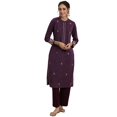 thumbnail image 1 of Libas Women'S Wool Regular Kurta (58143W_Burgundy L, 1 of 3